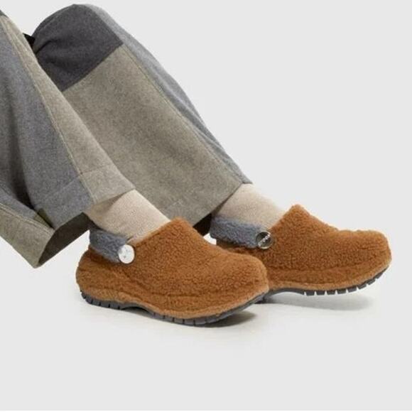 Lil Nas X Crocs Men's 5 Women's 7 Brown Mega Crush Clog Platform Shoes P25-16 - Picture 1 of 9